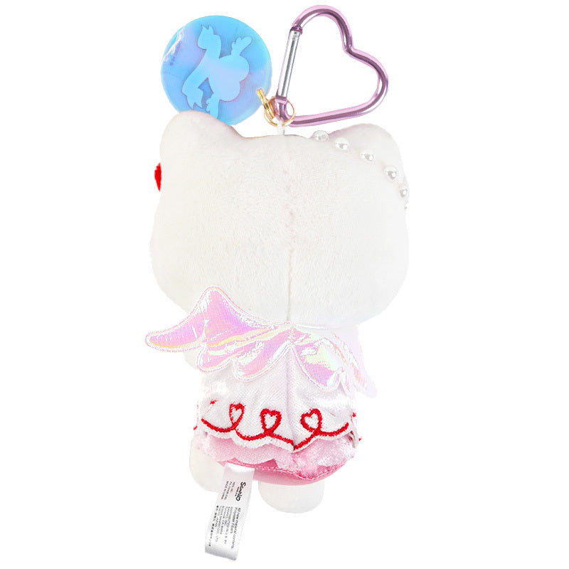 Hello Kitty Bright Plush Mascot Keychain  (Bright and Dark Angel Series) Online Online For Sale