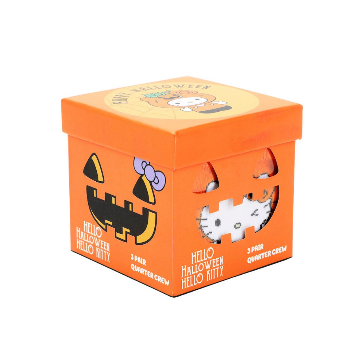Hello Kitty 3-Pc Halloween Qtr. Crew Sock Set Cheap Sale Sale