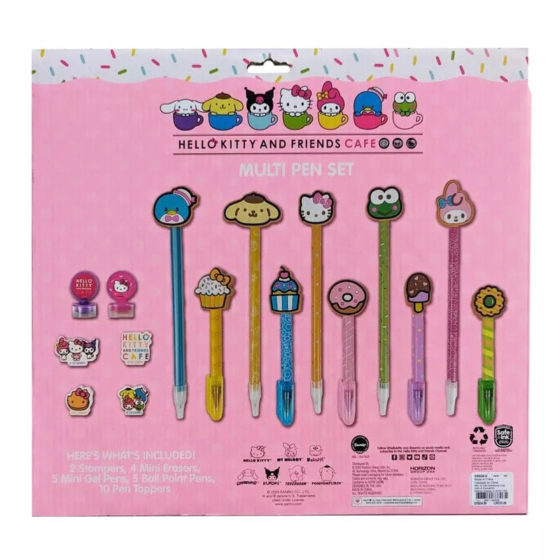 Hello Kitty and Friends Cafe Character Pen Set Real Sale Online