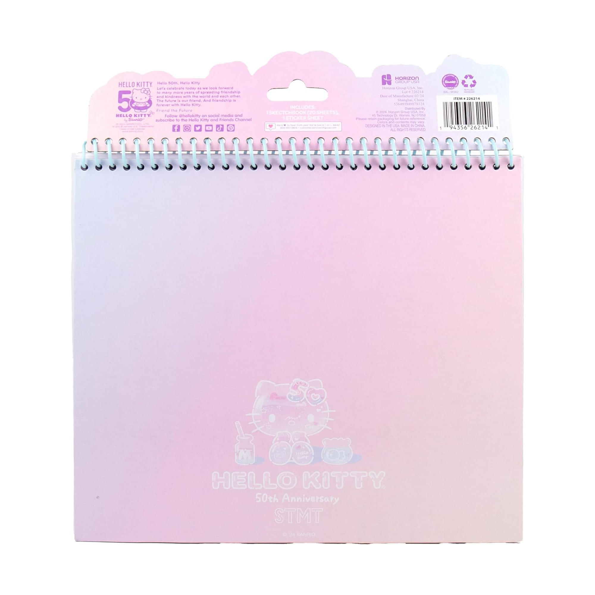 Hello Kitty x STMT 50th Anniversary Sketchbook Wide Range Of Cheap Pice