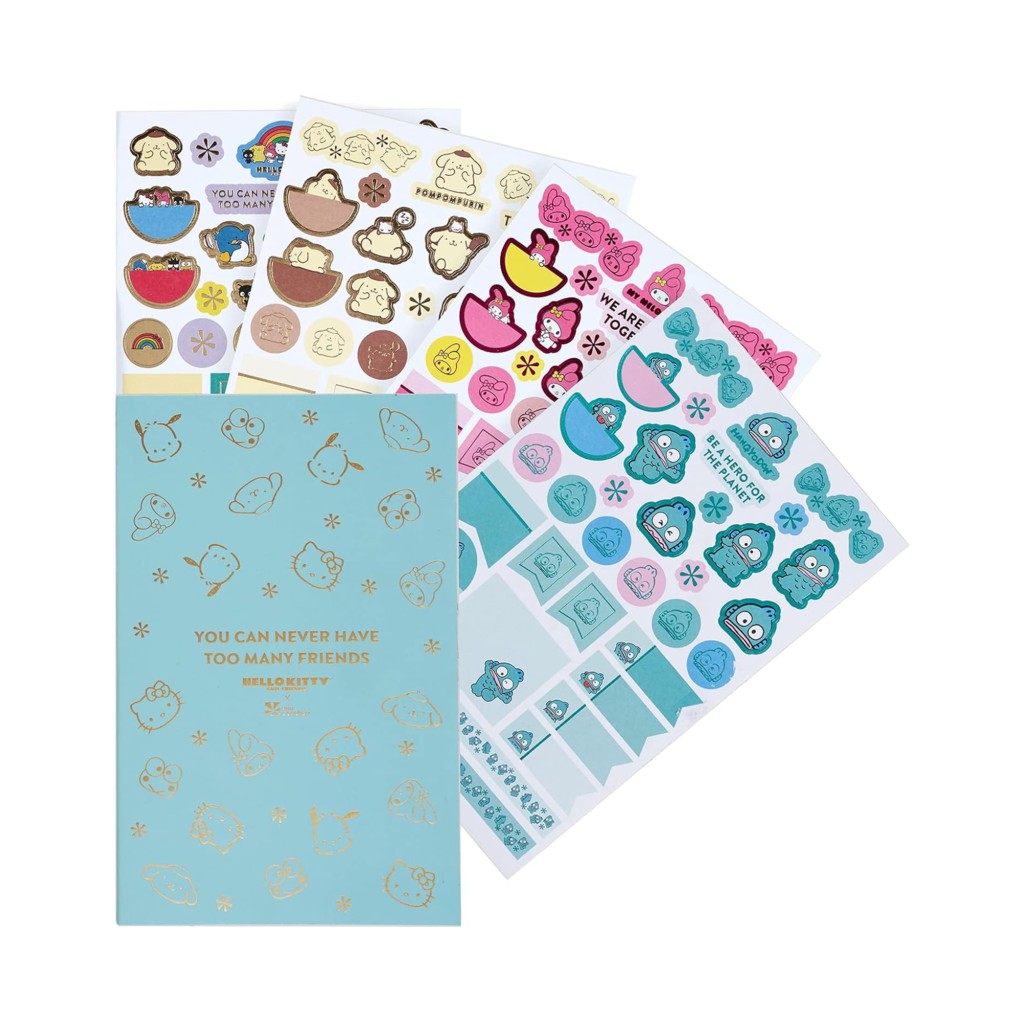 Hello Kitty and Friends x Erin Condren Sticker Book Free Shipping With Paypal