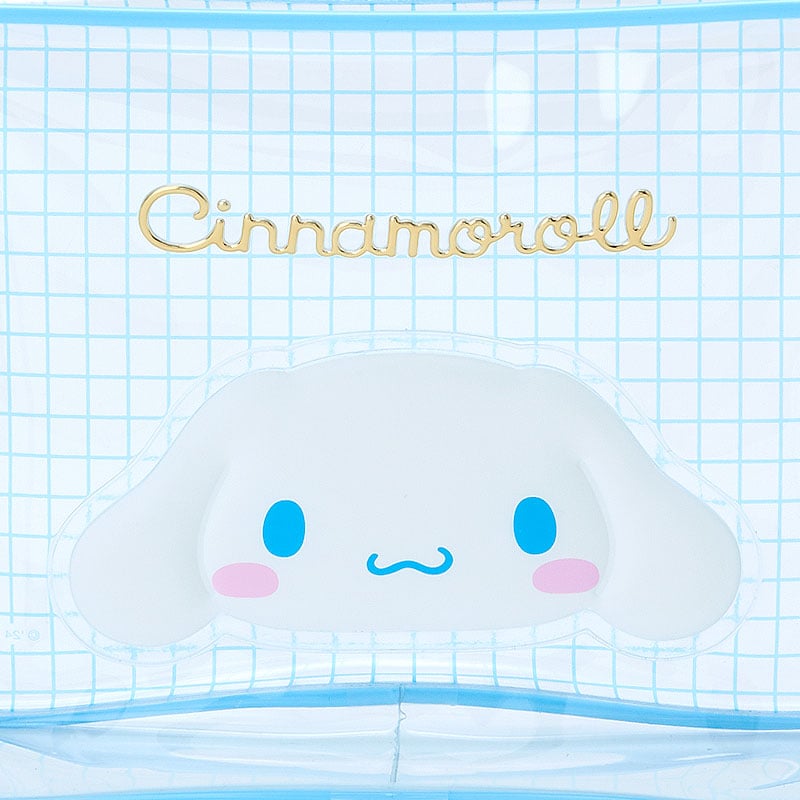 Cinnamoroll Clear Grid Zipper Pouch Discount Brand New Unisex