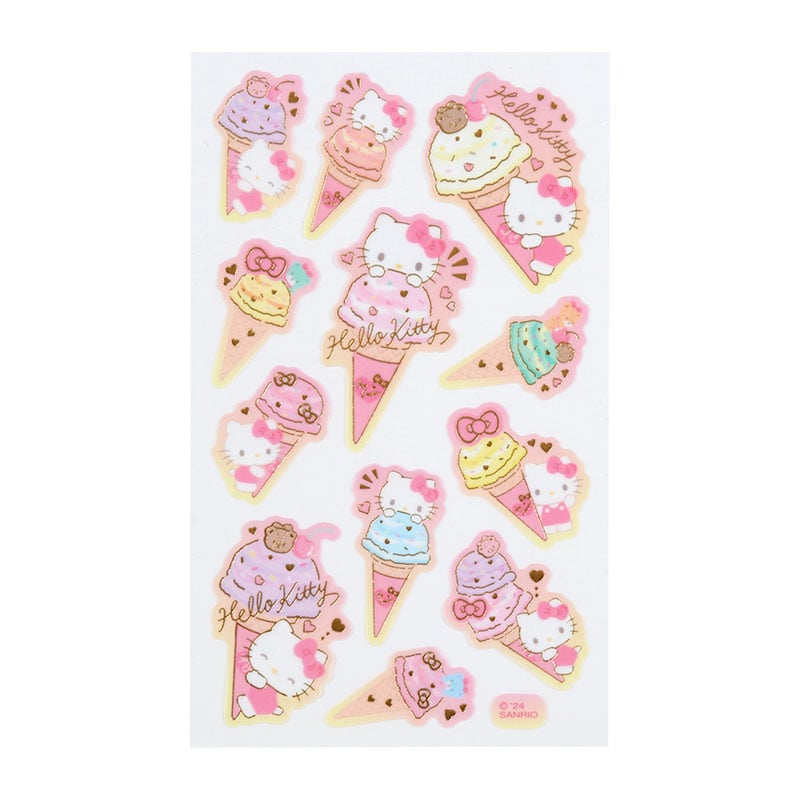 Hello Kitty Sticker Sheet (Ice Cream Party Series) Cheap Sale Inexpensive