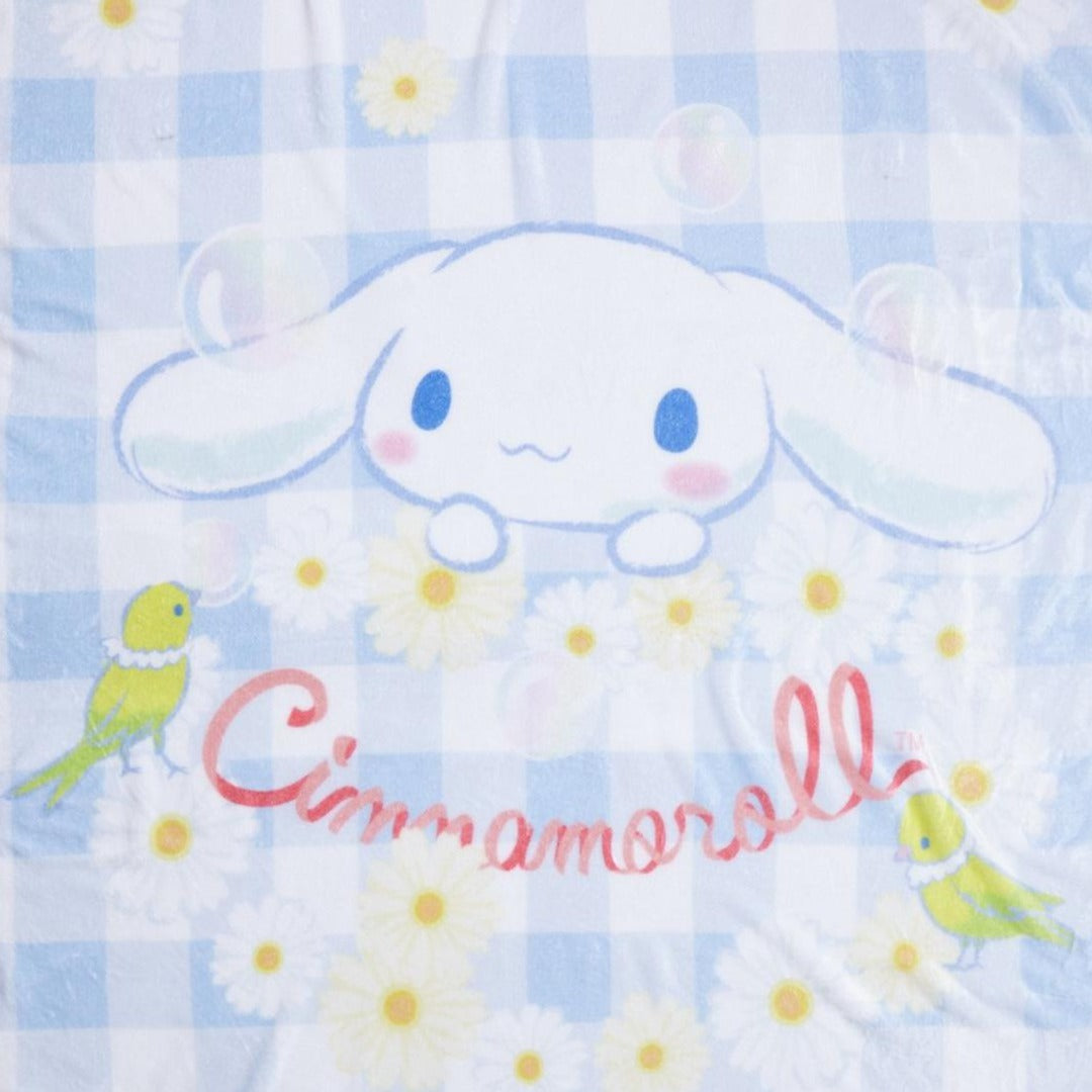 Cinnamoroll Blue Gingham Throw Blanket The Cheapest For Sale