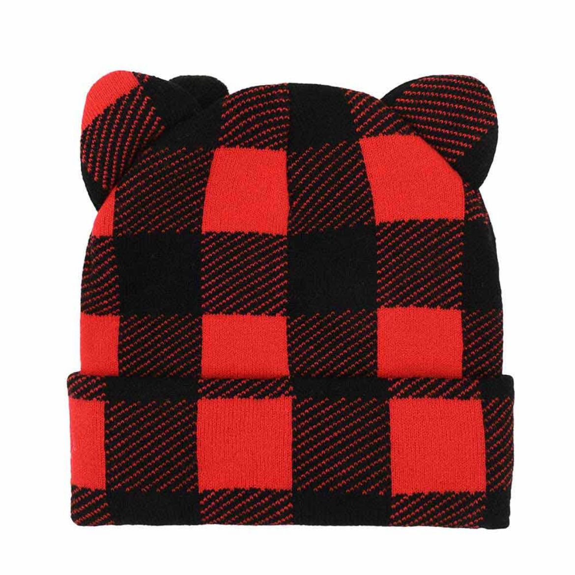 Hello Kitty Knit Red Plaid Beanie Comfortable Cheap Online