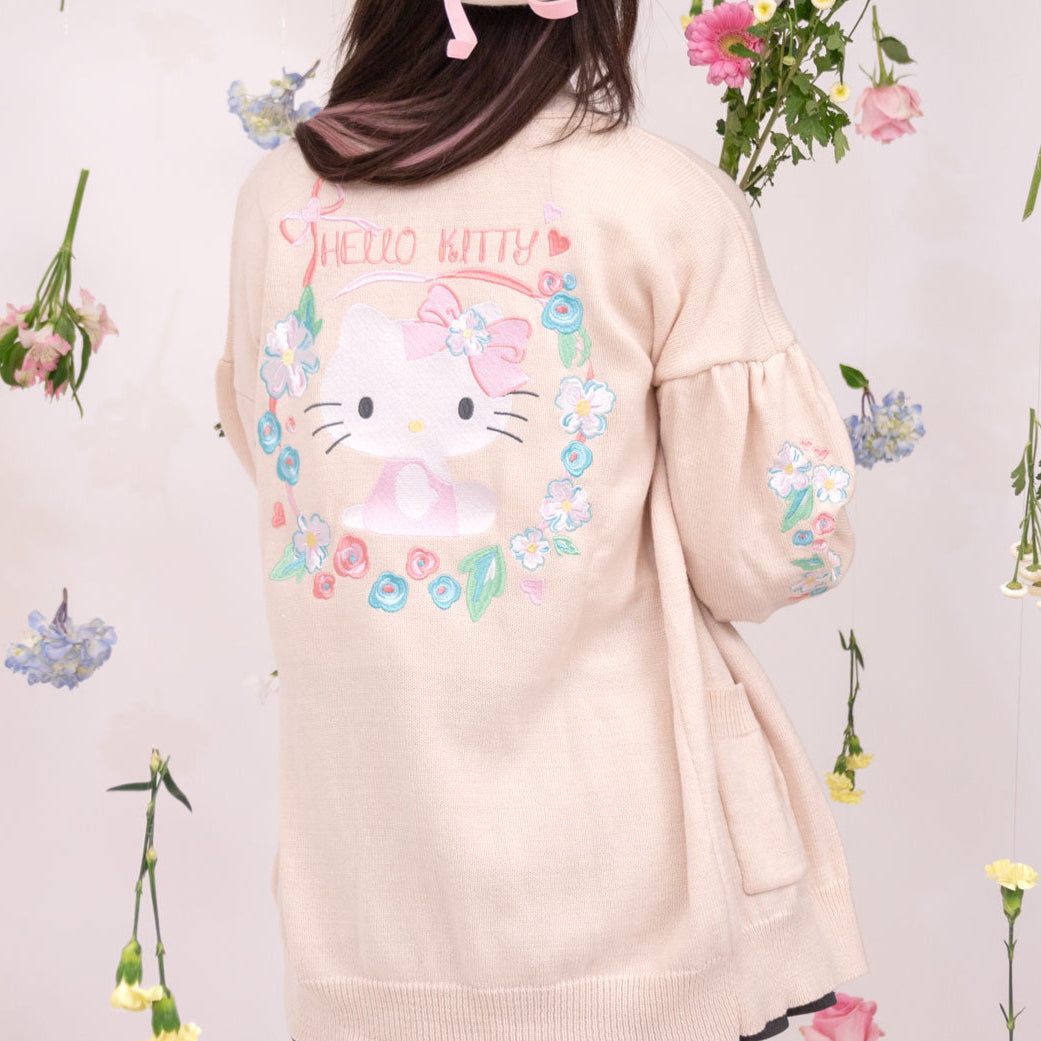 Hello Kitty JapanLA Floral Cardigan Genuine Sale Online