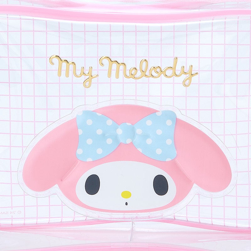 My Melody Clear Grid Zipper Pouch Sale Footlocker Pictures