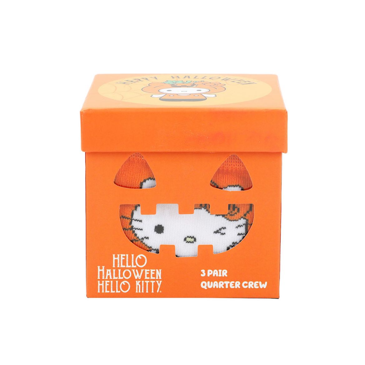 Hello Kitty 3-Pc Halloween Qtr. Crew Sock Set Cheap Sale Sale