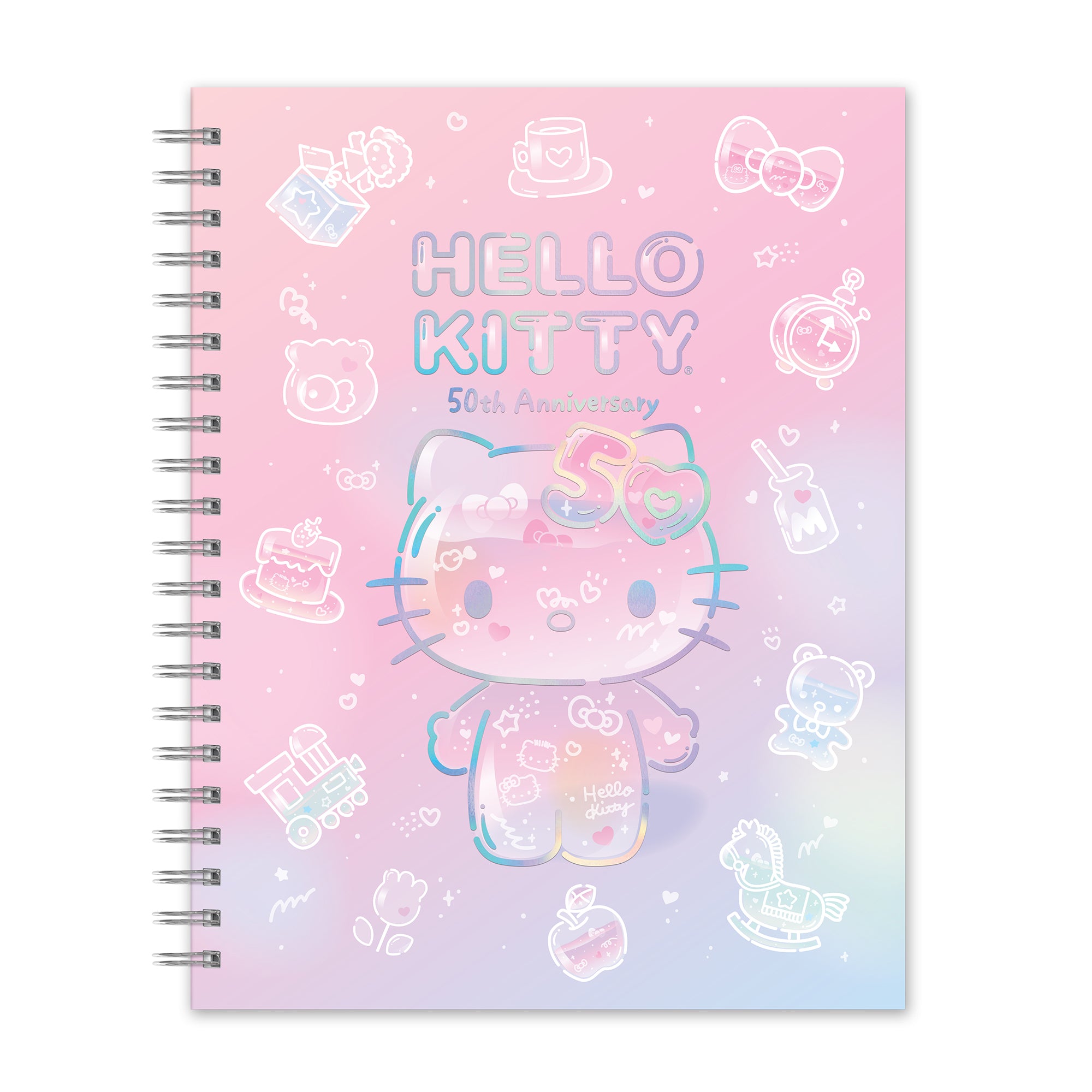 Hello Kitty x Studio Oh! 50th Anniversary Extra-Large Spiral Notebook & Sticker Sheet Cheap Sale With Paypal