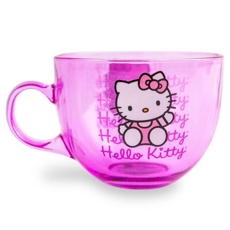 Hello Kitty Signature Pink Glass Mug Low Pice