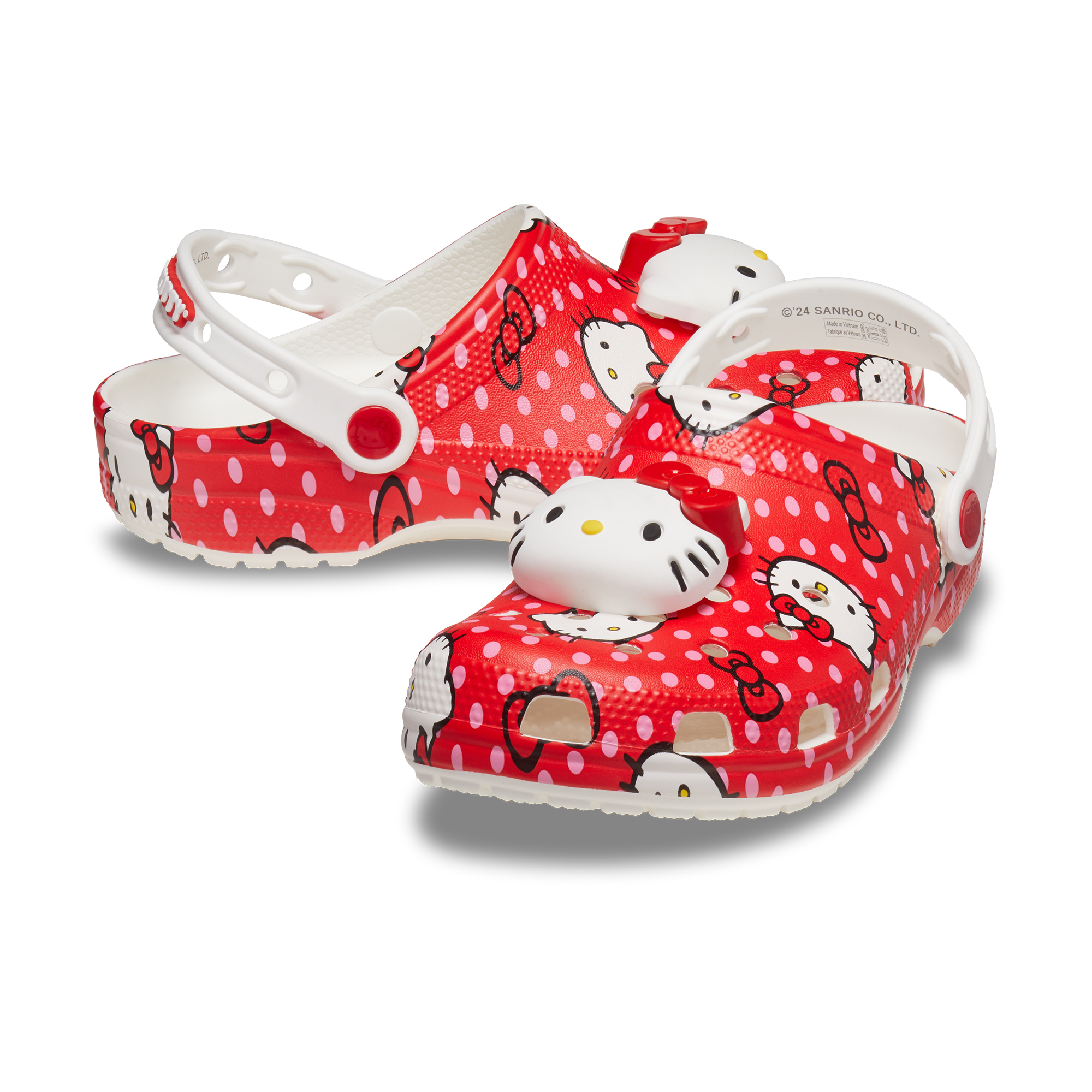Hello Kitty x Crocs Adult Red Classic Clog 2025 New Cheap Pice