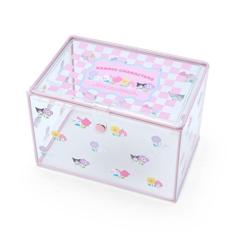Sanrio Characters Clear Storage Case (Pastel Check Series) For Sale Cheap Online