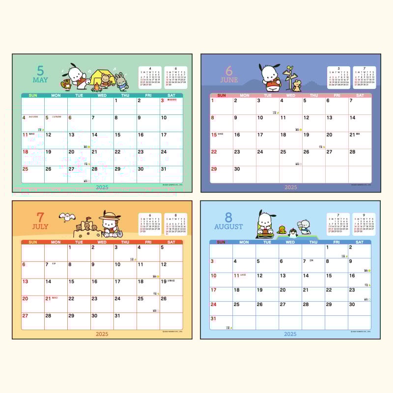 Pochacco 2025 Desk Calendar Buy Cheap Free Shipping
