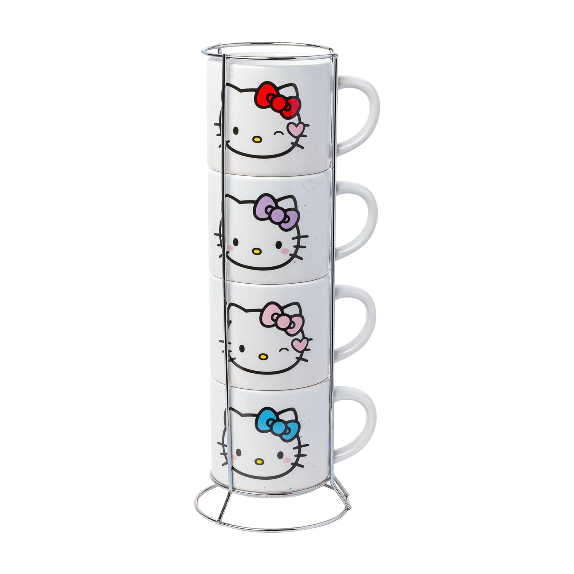 Hello Kitty Winking Hearts 5-Piece Ceramic Mug Stack Cheap Get Authentic