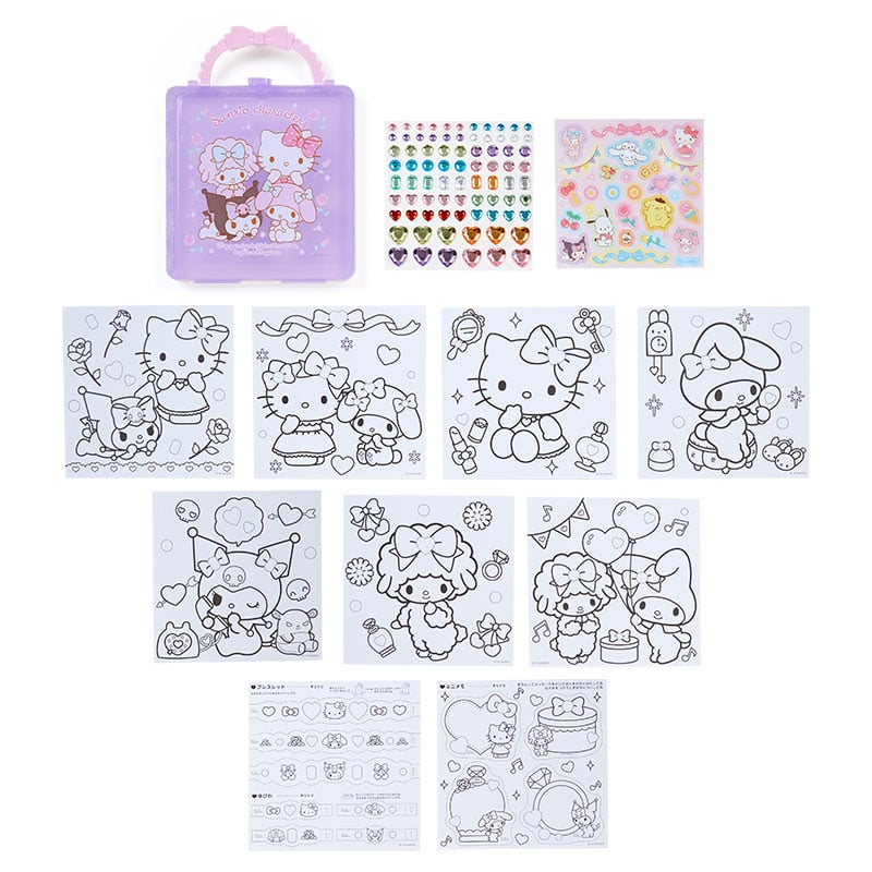 Sanrio Characters Mini Coloring & Sticker Set Very Cheap Pice