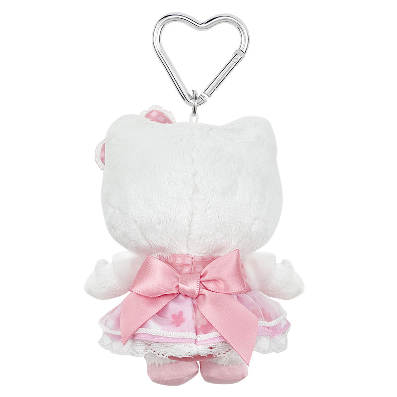 Hello Kitty Pink Plush Mascot Keychain (50th Anniv. Floral Series) Brand New Unisex Sale Online