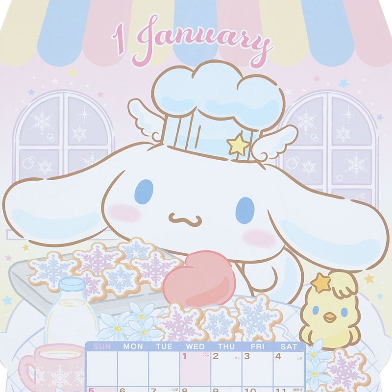 Cinnamoroll 2025 Die-Cut Wall Calendar Deals