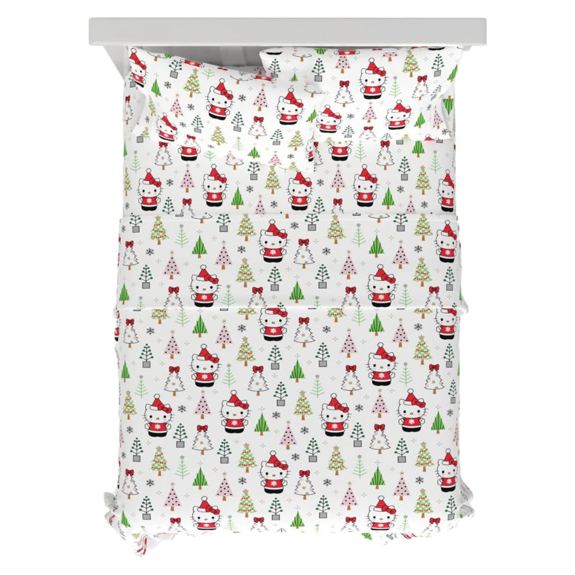 Hello Kitty Holiday Cotton Flannel Sheet Set Buy Cheap Low Shipping Fee