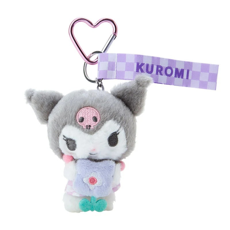 Kuromi Plush Mascot Keychain (Pastel Check Series) Outlet Discount Authentic