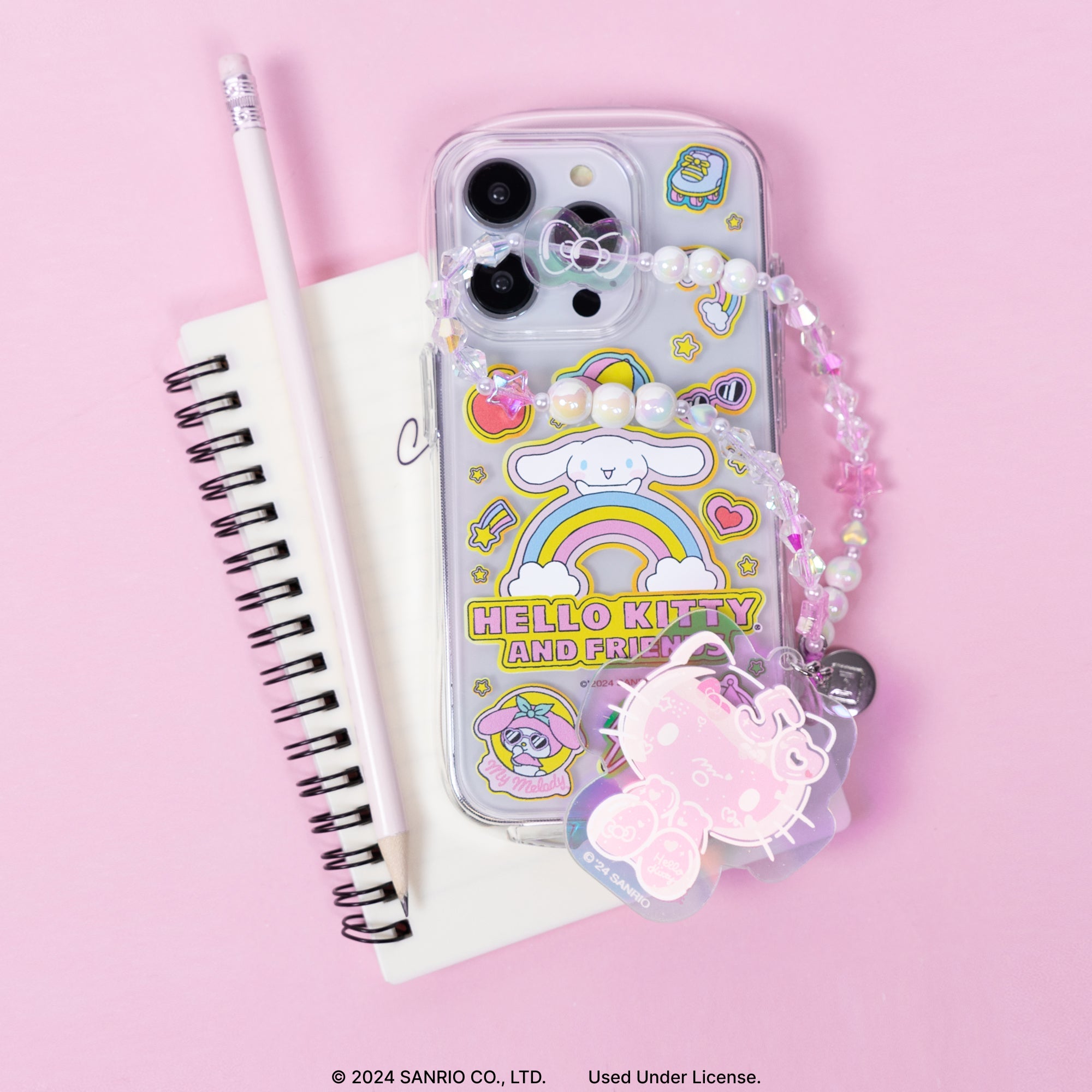 Hello Kitty 50th Anniversary Beaded Charm Mobile Phone Wrist Strap Cheap Sale Wiki