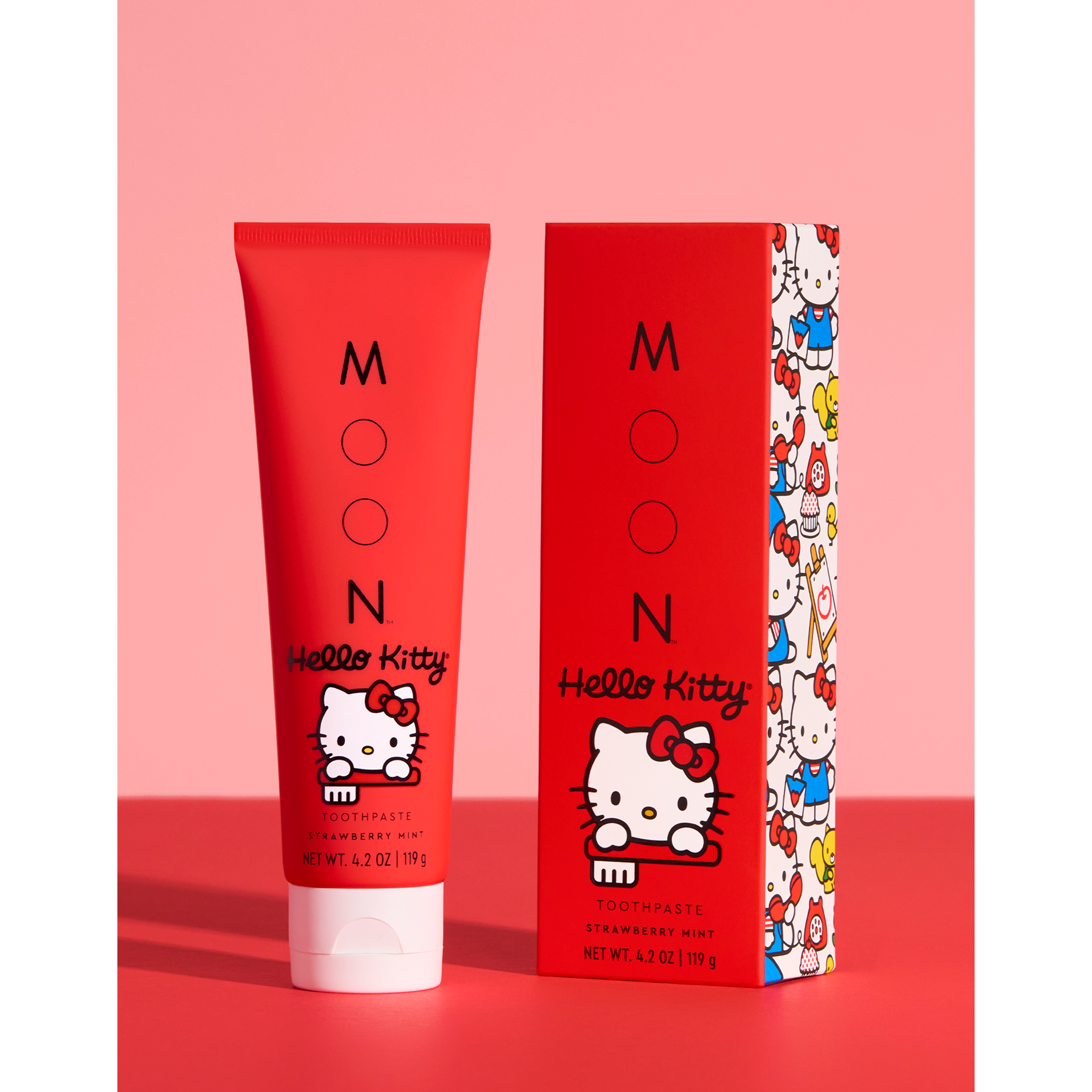 Hello Kitty x MOON Oral Beauty Toothpaste Free Shipping Geniue Stockist