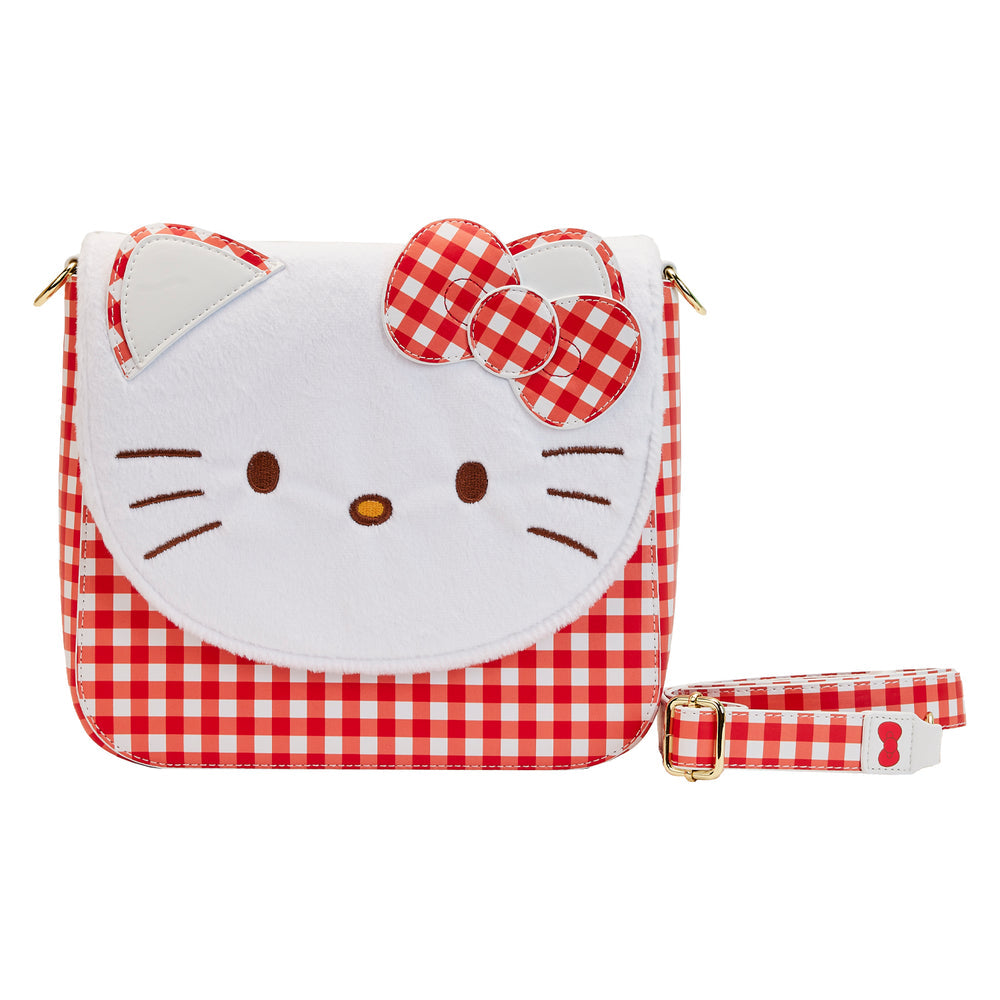 Hello Kitty x Loungefly Gingham Crossbody Bag Cheap Sale The Cheapest