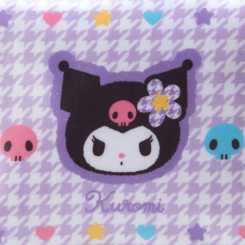 Kuromi Zipper Pouch (Floral Houndstooth Series) Fashion Style For Sale