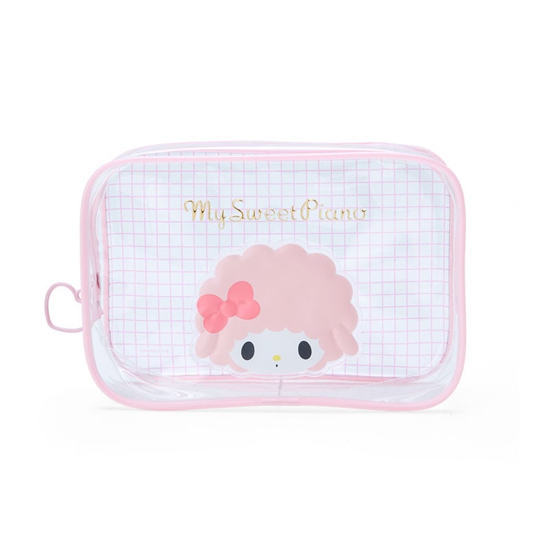 My Sweet Piano Clear Grid Zipper Pouch Outlet New Styles