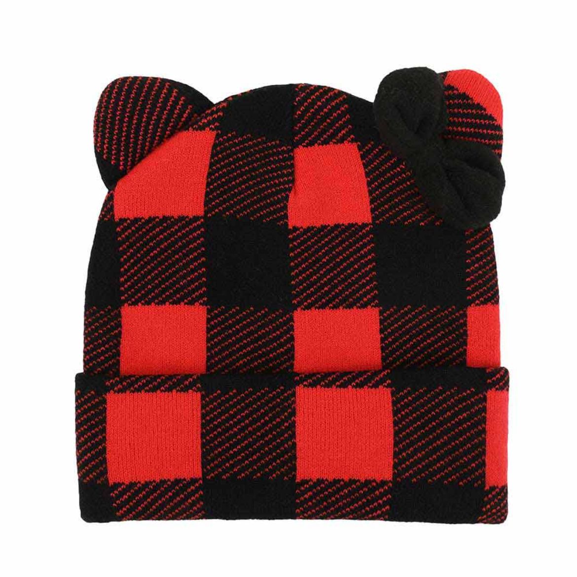 Hello Kitty Knit Red Plaid Beanie Comfortable Cheap Online