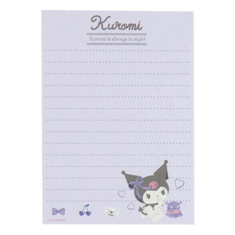Kuromi Memo Pad & Sticker Set Nicekicks Cheap Pice