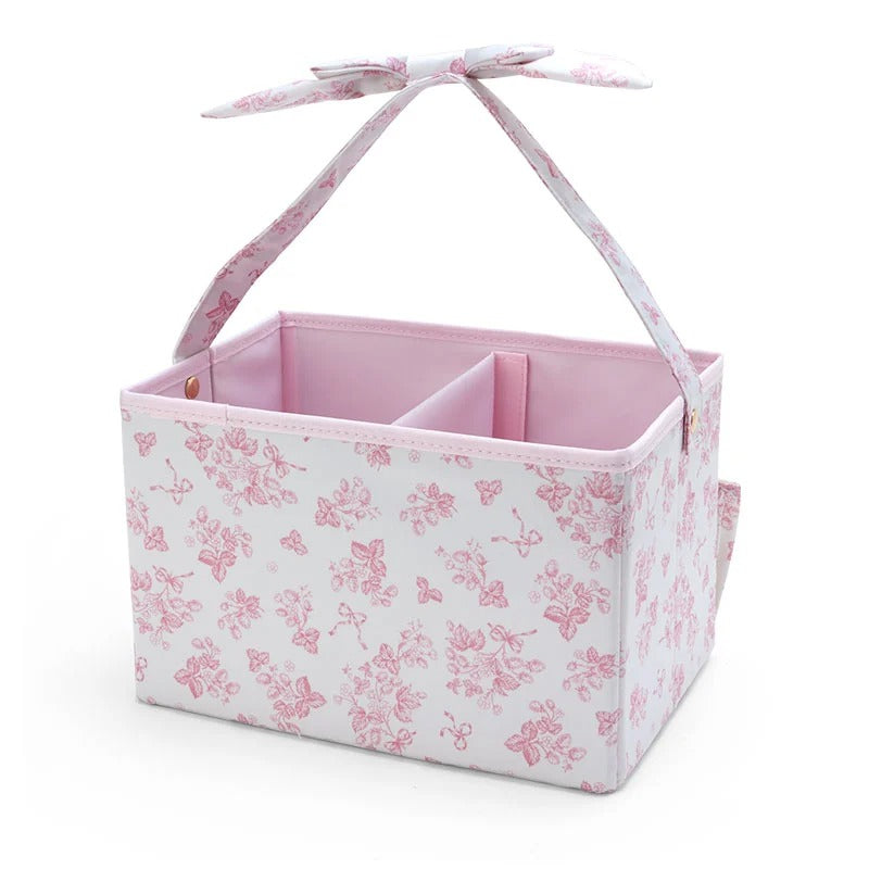 My Melody Foldable Storage Caddy (White Strawberry Series) Clearance Marketable