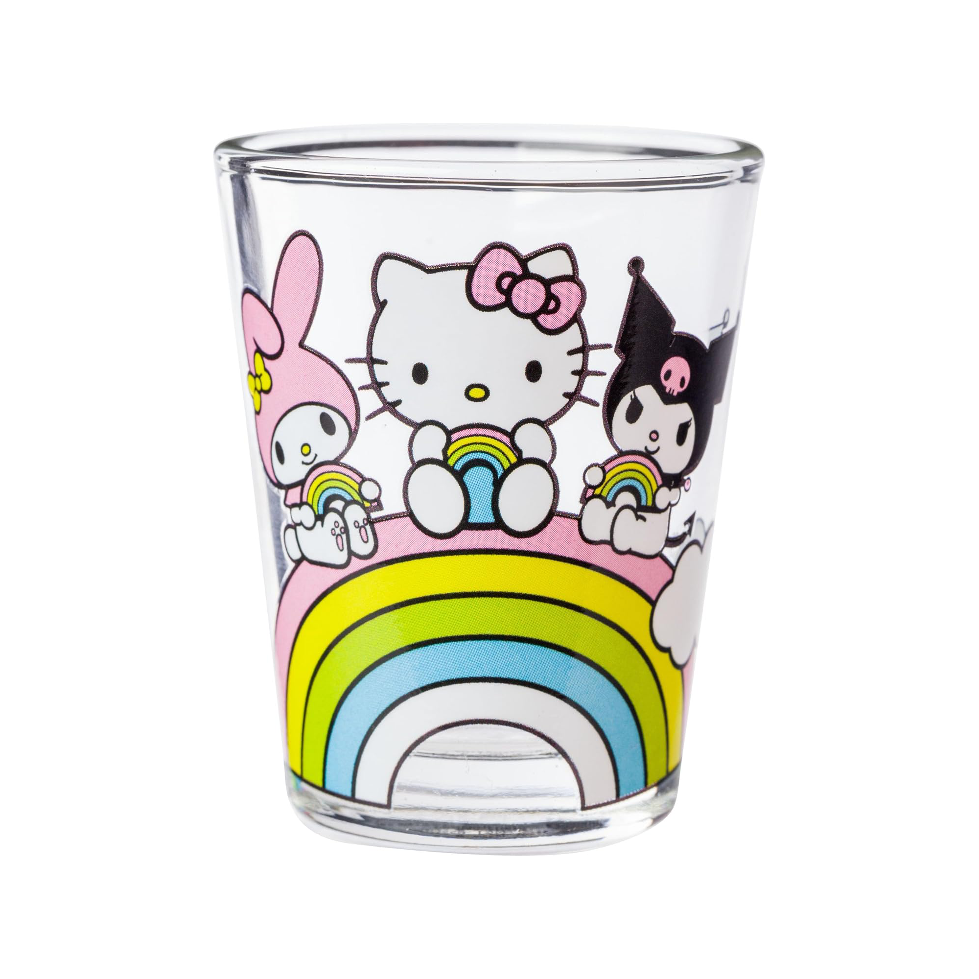 Hello Kitty and Friends Mini Glass 4-Piece Set (Rainbows) Cost Cheap Pice