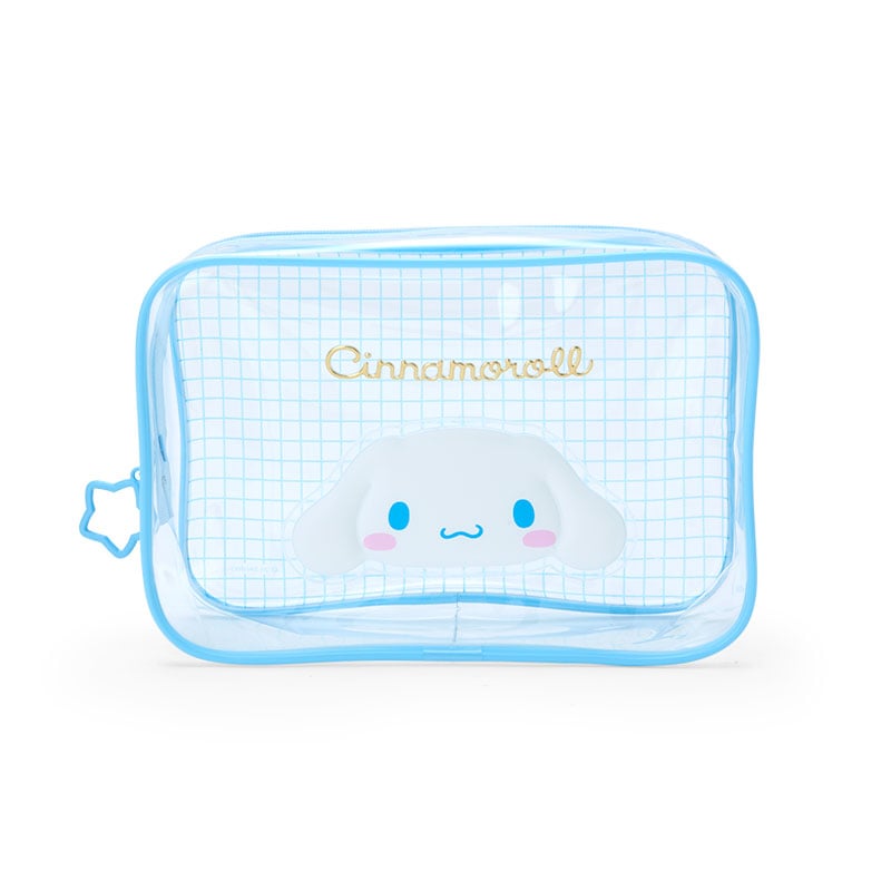 Cinnamoroll Clear Grid Zipper Pouch Discount Brand New Unisex