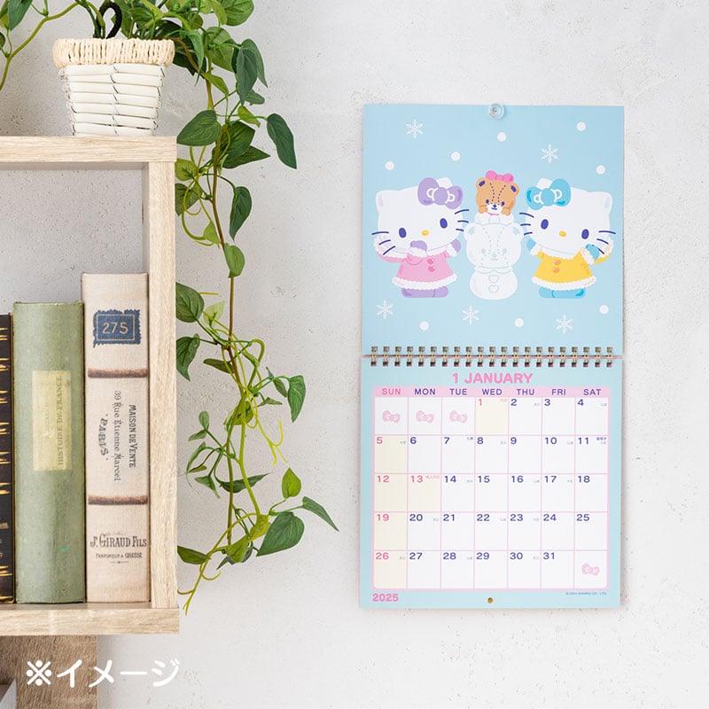 Hello Kitty 2025 Wall Calendar Discount Supply