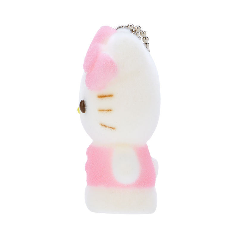Hello Kitty Flocked Keychain Mascot Sale Cheap Pices