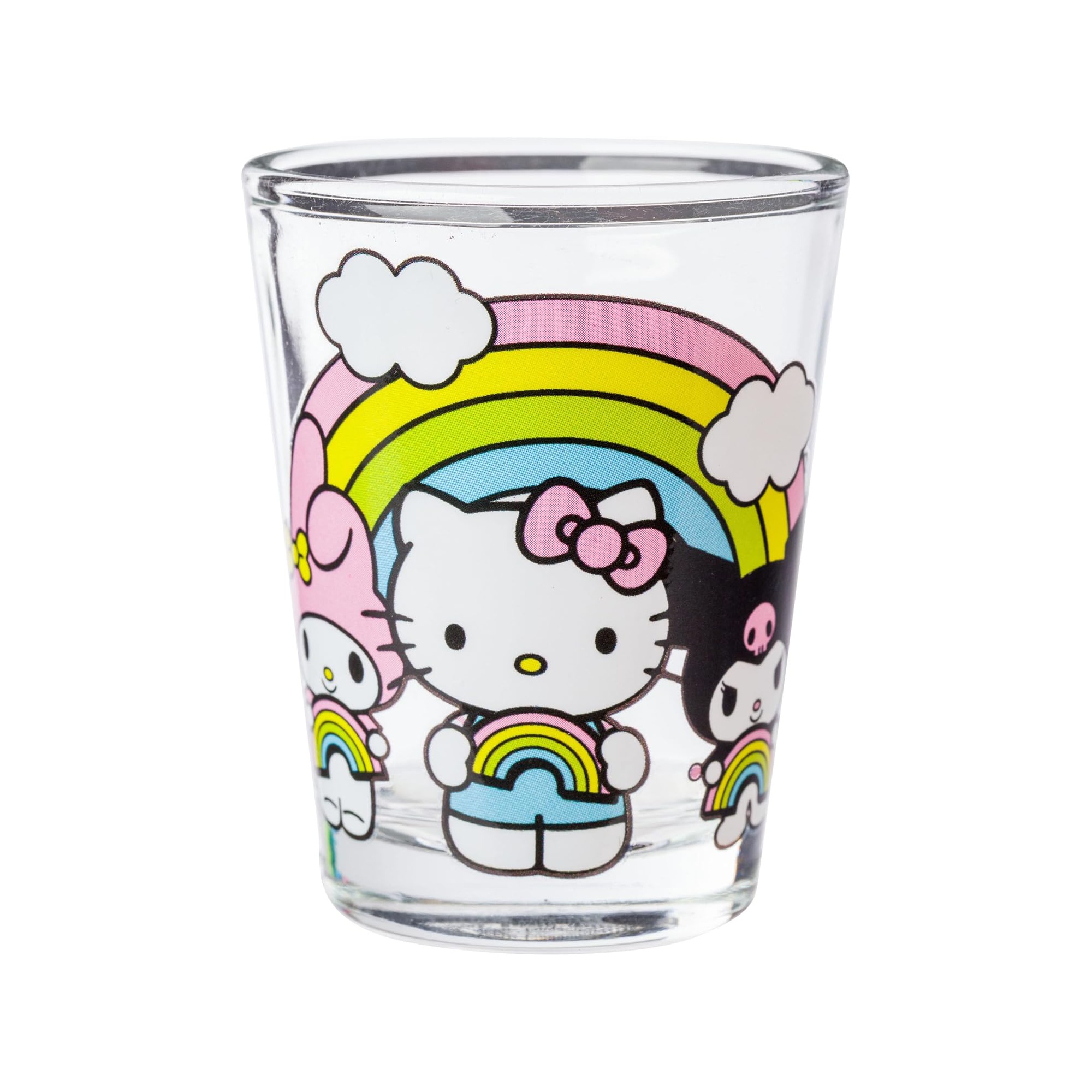 Hello Kitty and Friends Mini Glass 4-Piece Set (Rainbows) Cost Cheap Pice