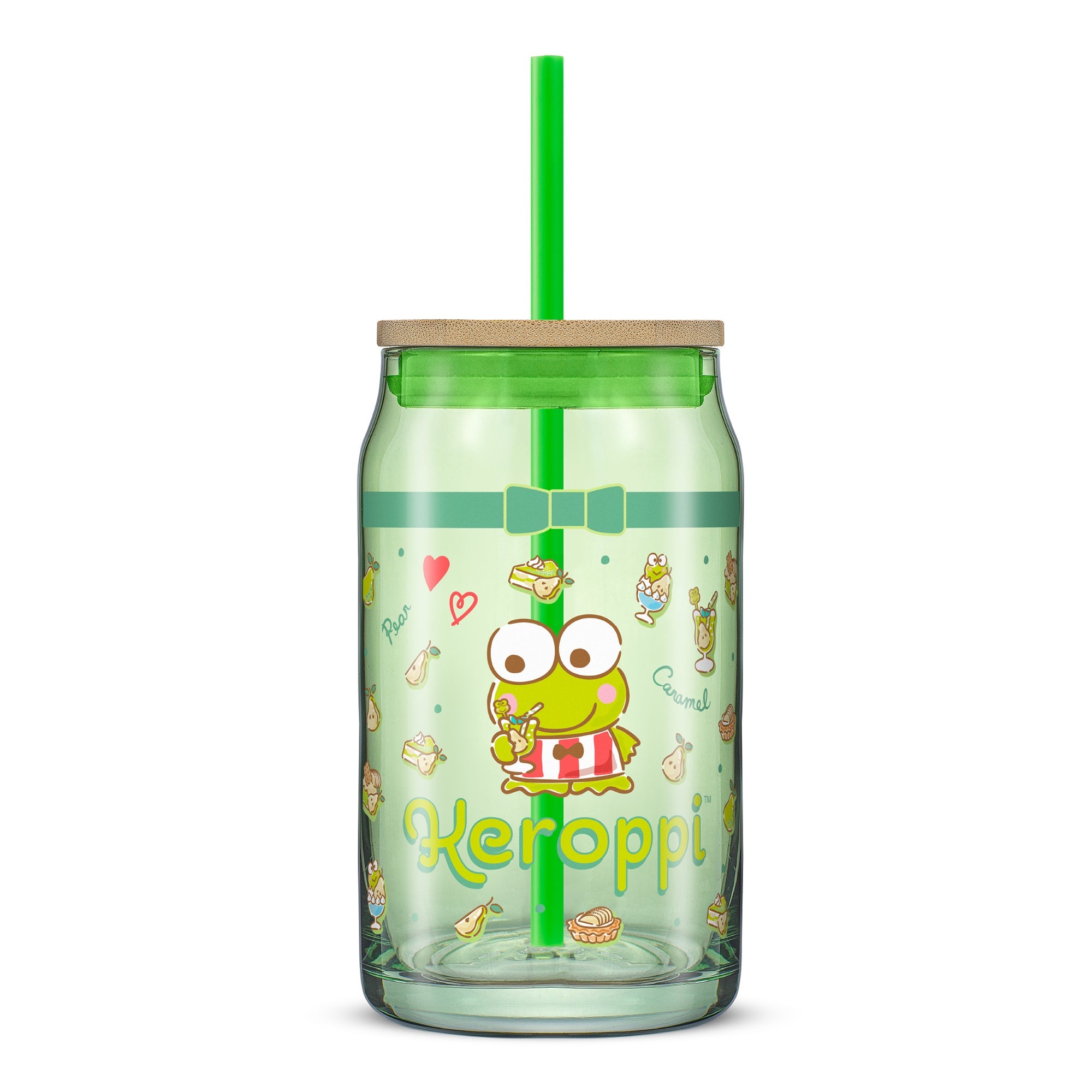 Keroppi Favorite Flavor Lidded Glass Tumbler 100% Original Online