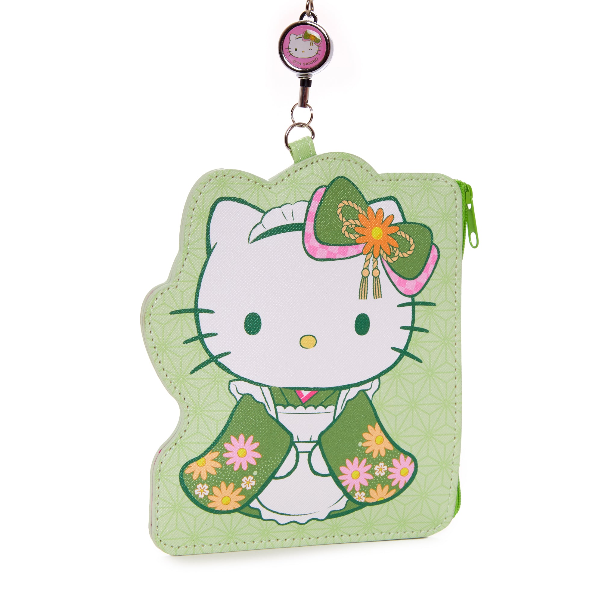 Hello Kitty Card Case with Key Reel (Matcha Sweets Series) Low Cost Online