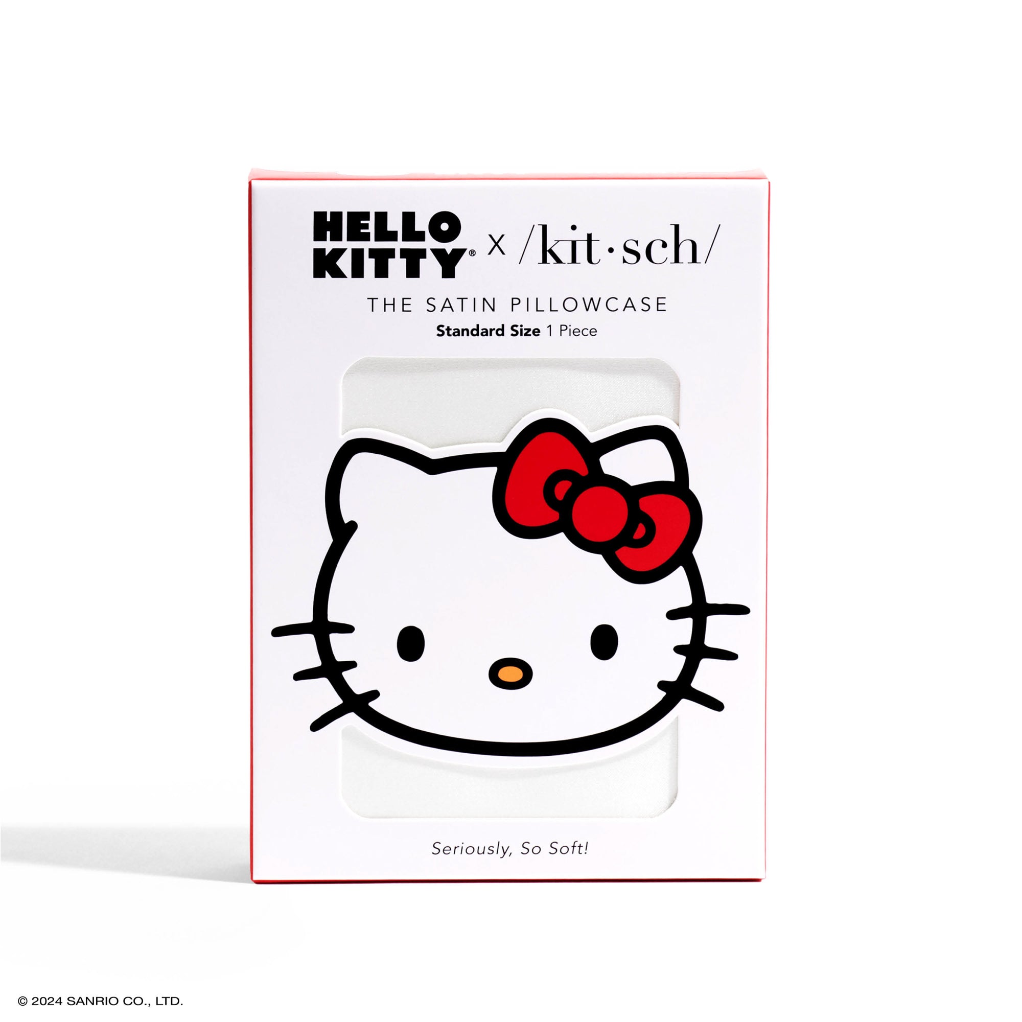 Hello Kitty x Kitsch Bow Pillowcase (Solid Ivory) Free Shipping Cheap Real