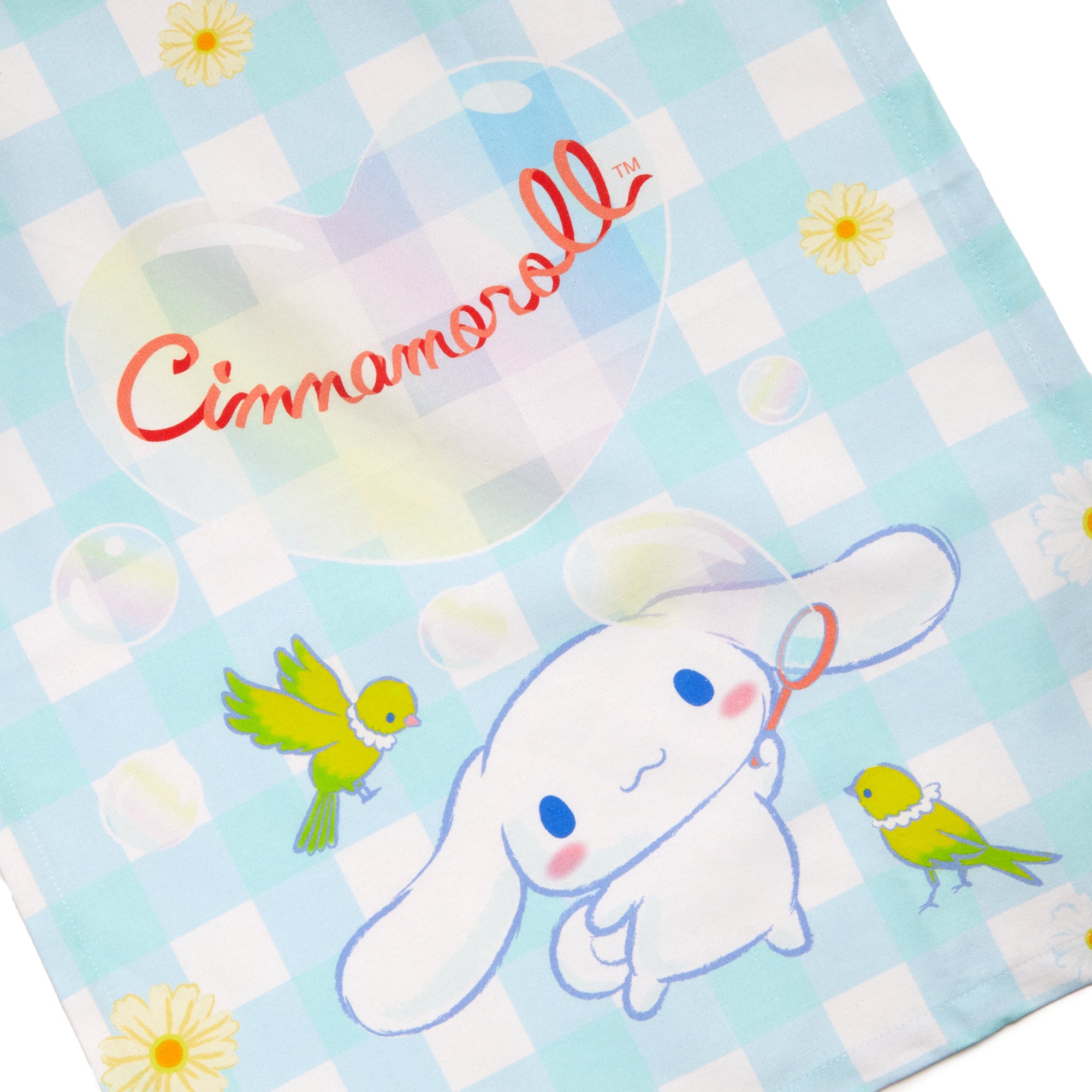 Cinnamoroll Gingham Floral Kitchen Towel Set From China