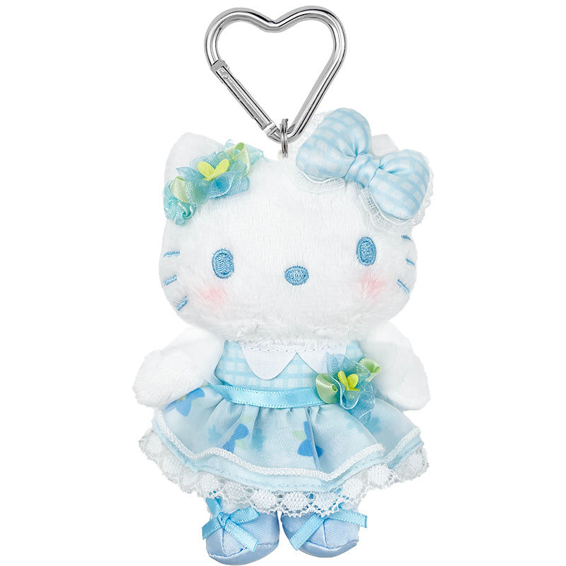 Hello Kitty Blue Plush Mascot Keychain (50th Anniv. Floral Series) Fast Delivery Sale Online