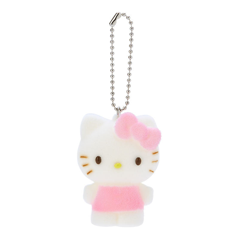 Hello Kitty Flocked Keychain Mascot Sale Cheap Pices