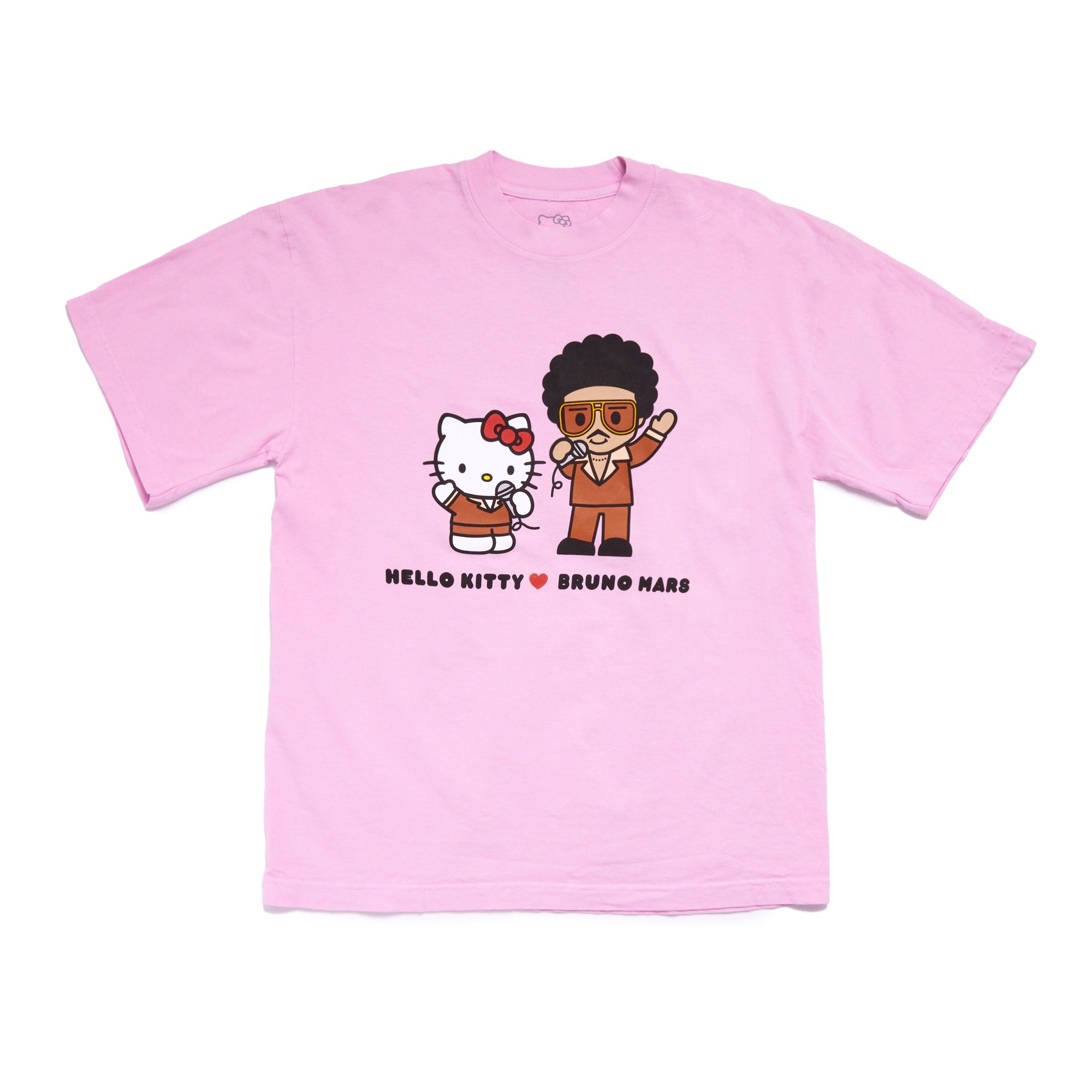 Hello Kitty x Bruno Mars Mic Wave Pink Tee Inexpensive