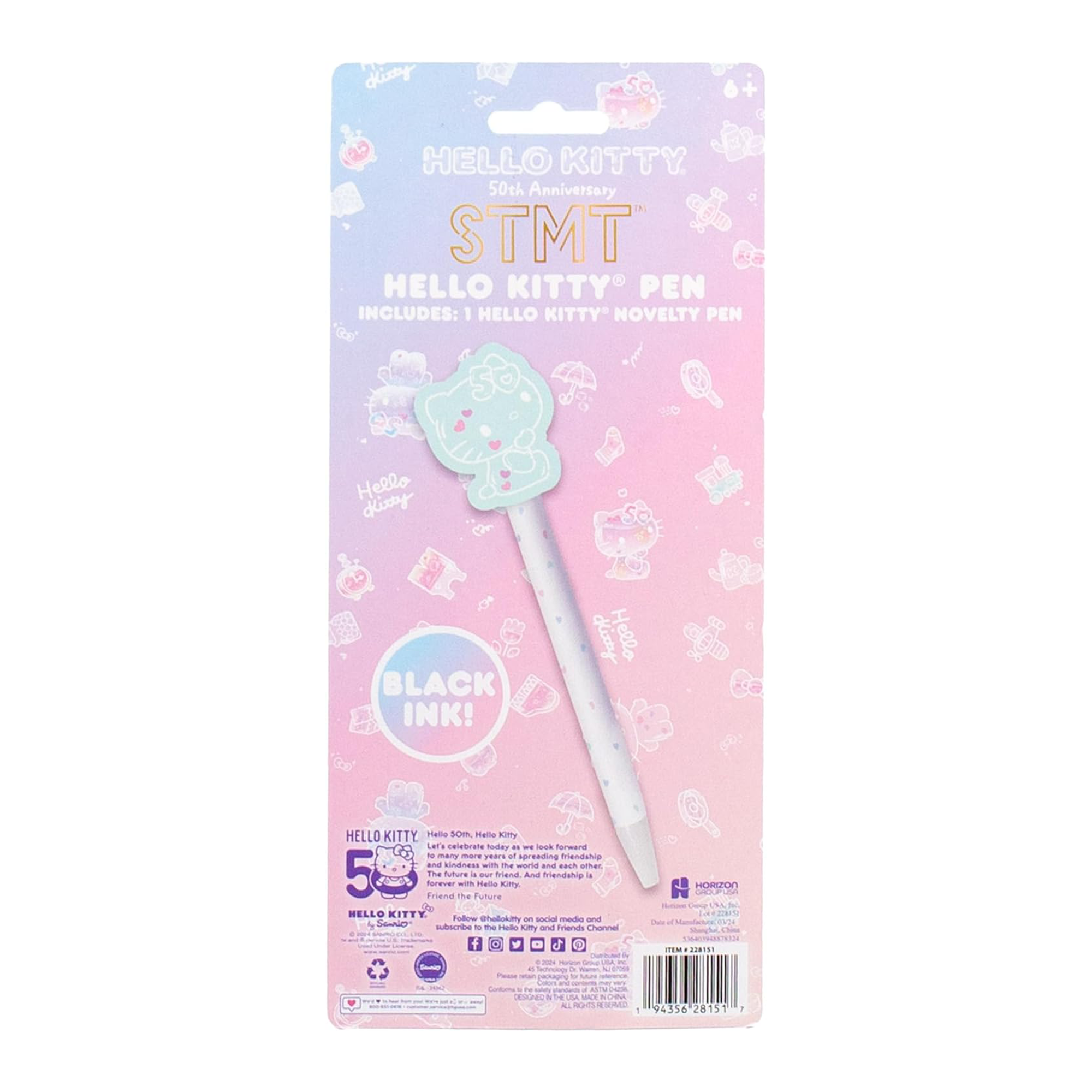 Hello Kitty x STMT 50th Anniversary Pen (Blue) Find Great Online
