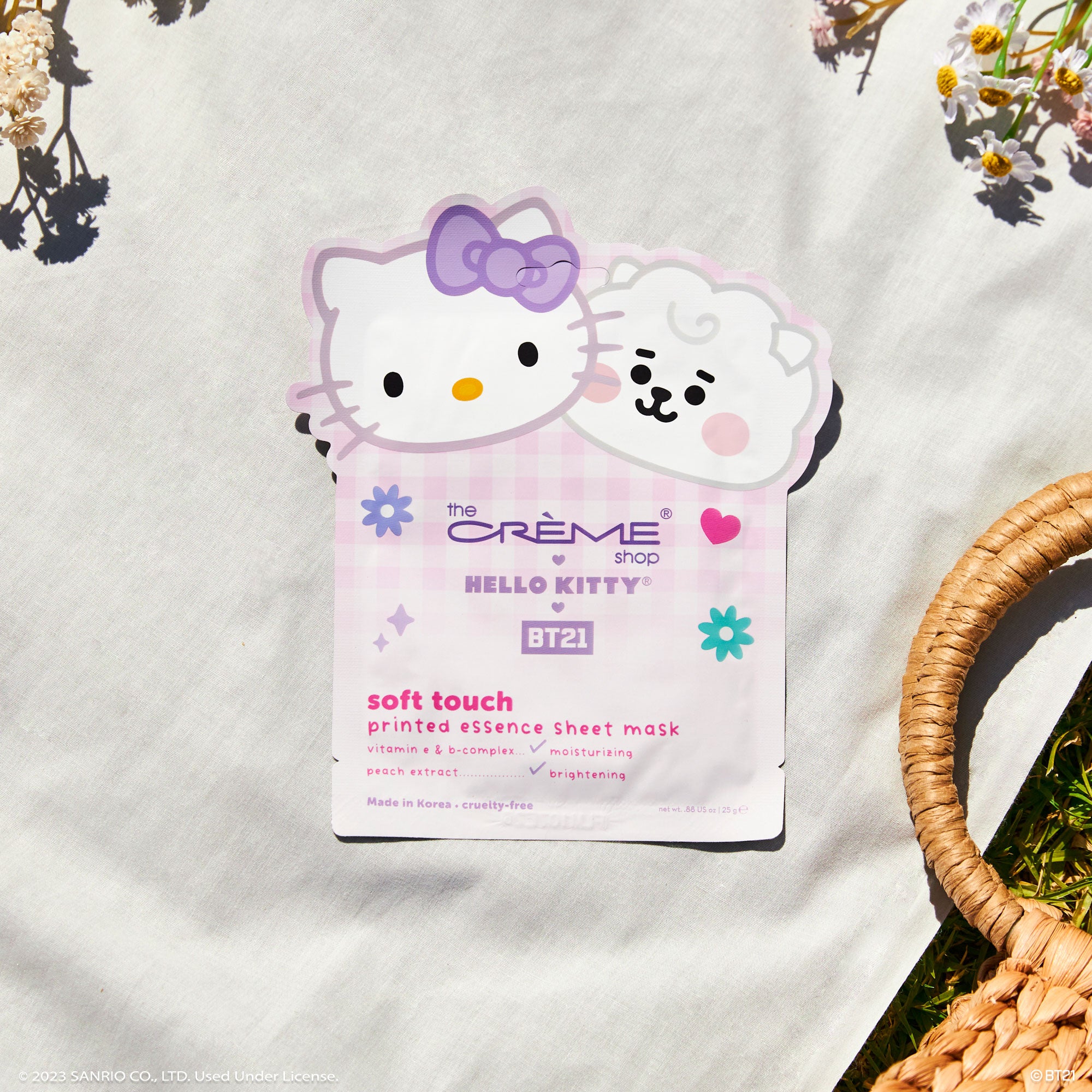 Hello Kitty & BT21 Soft Touch Printed Essence Sheet Mask How Much Online