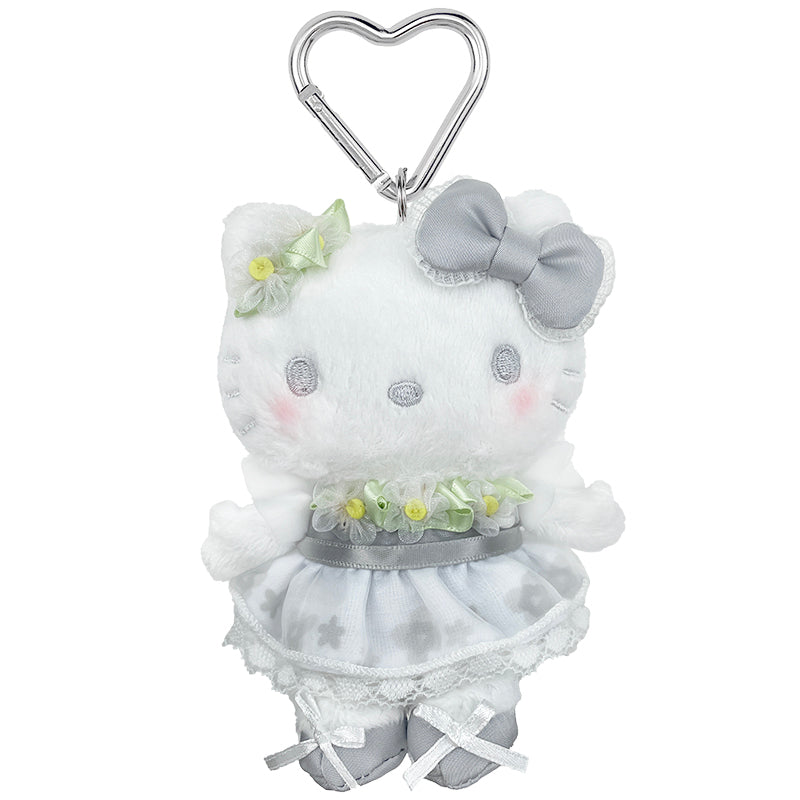Hello Kitty Silver Plush Mascot Keychain (50th Anniv. Floral Series) Clearance Cheap Real