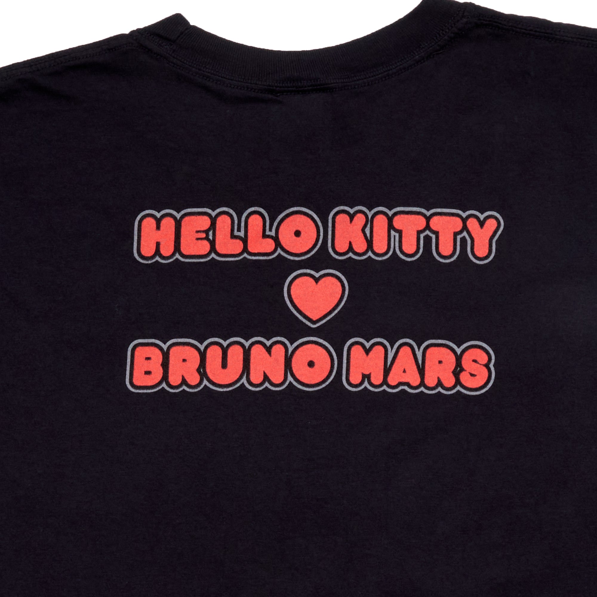 Hello Kitty x Bruno Mars Heart Hands Black Tee Outlet Low Pice Fee Shipping