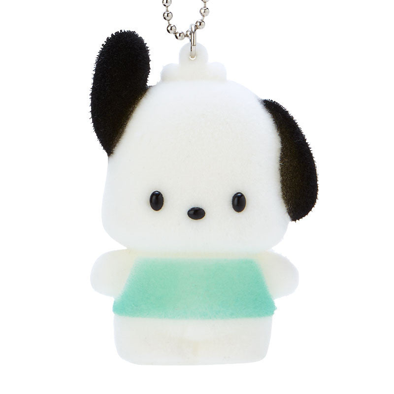 Pochacco Flocked Keychain Mascot Free Shipping Visit