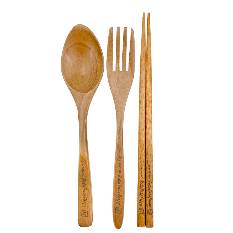 PataPataPeppy Wooden Travel Cutlery Set (Flower Power Series) Buy Cheap Best Pices