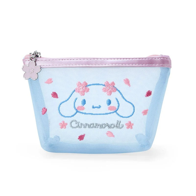 Cinnamoroll Mesh Zipper Pouch (Pink Sakura Series) Discount Hot Sale